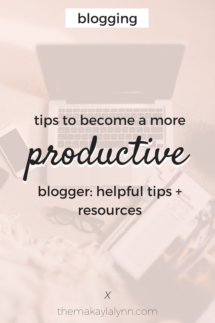 5 Tips to Become A More Productive Blogger