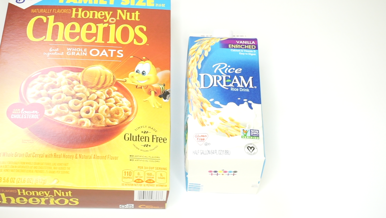 Honey Nut Cheerios and Rice Milk