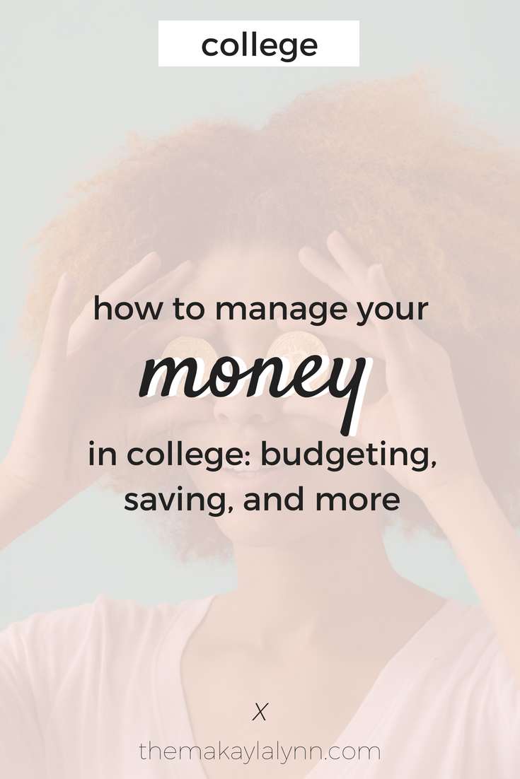 Managing Your Money In College