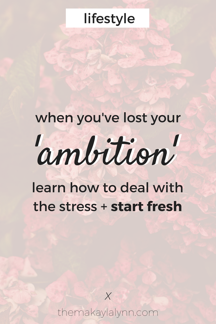 What To Do When You’ve Lost Ambition