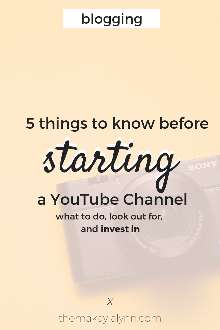 5 Things to Know About Before Starting A YouTube Channel