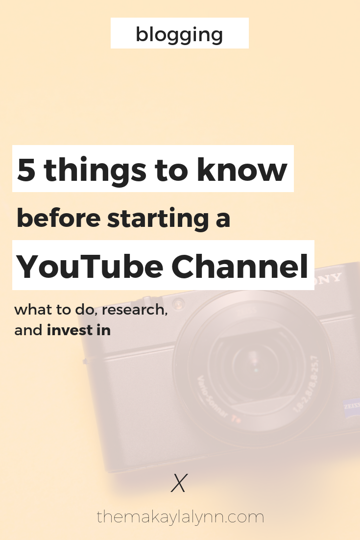 5 Things to Know About Before Starting A YouTube Channel