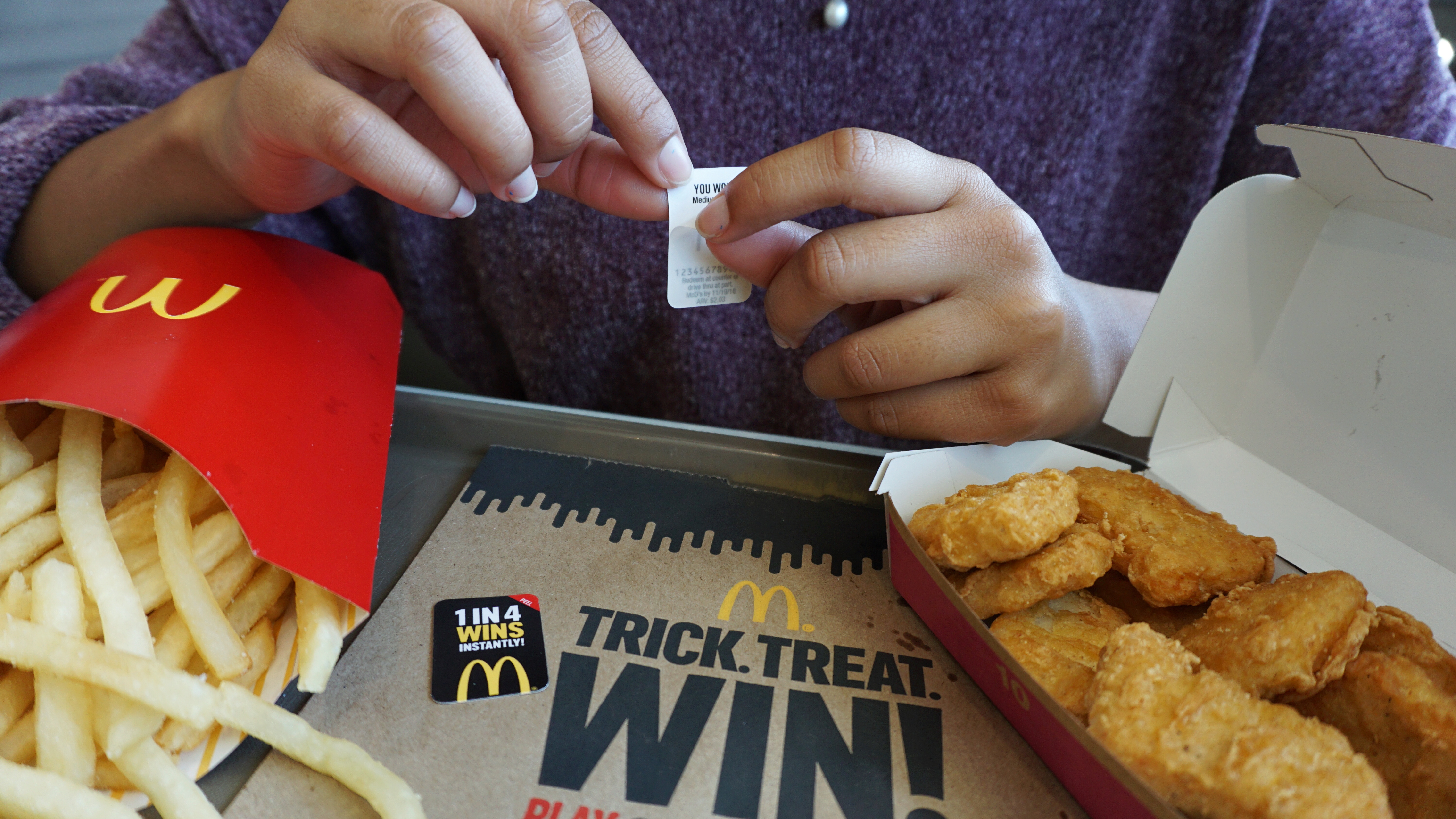 Play McDonald's NEW Trick Treat Win Game for the Month of October!