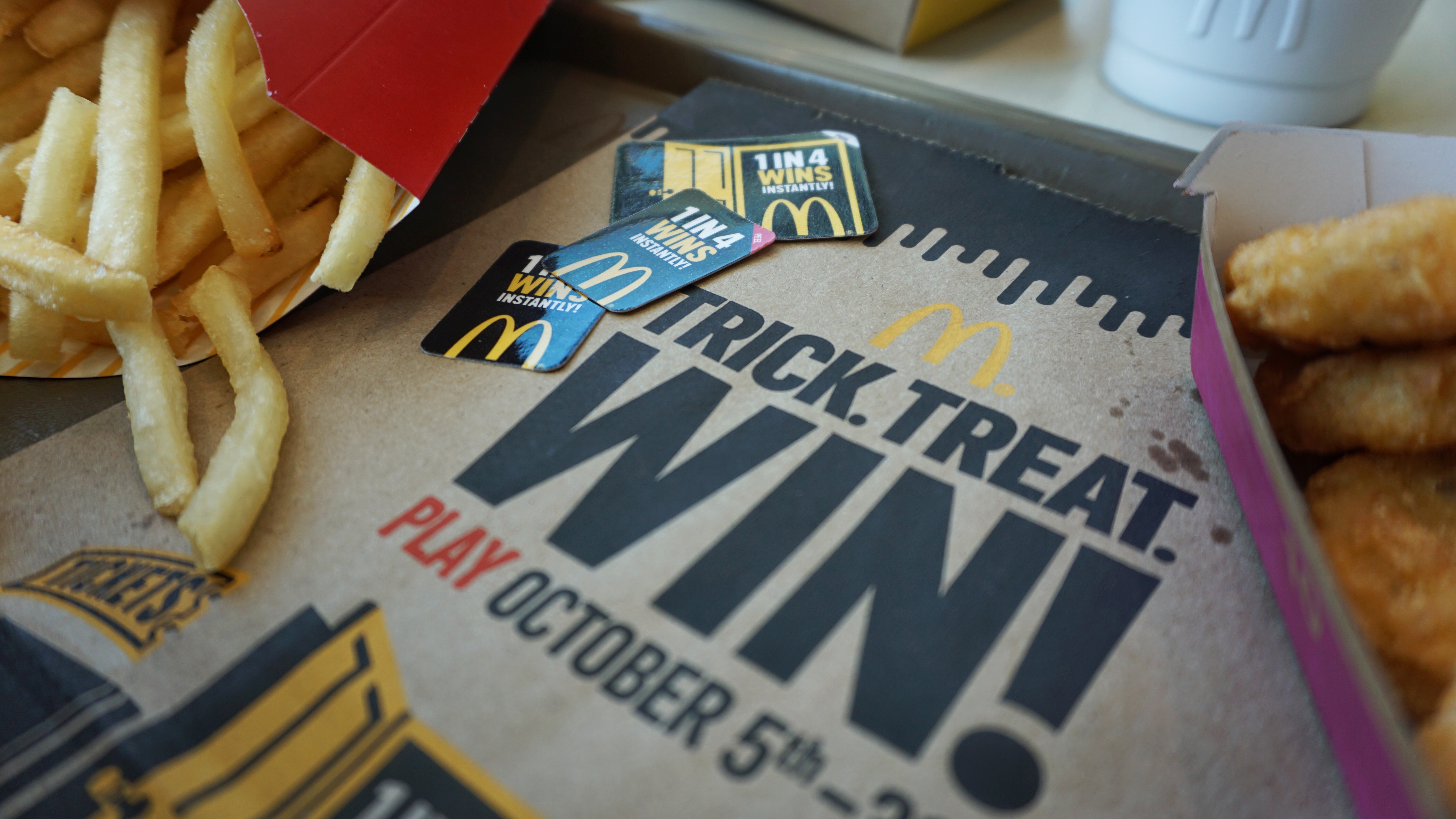 Play McDonald's NEW Trick Treat Win Game for the Month of October!