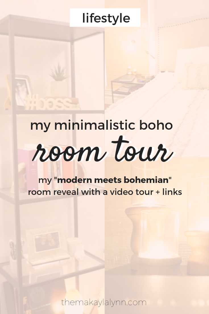 My Modern Minimalistic "Boho" Room Tour