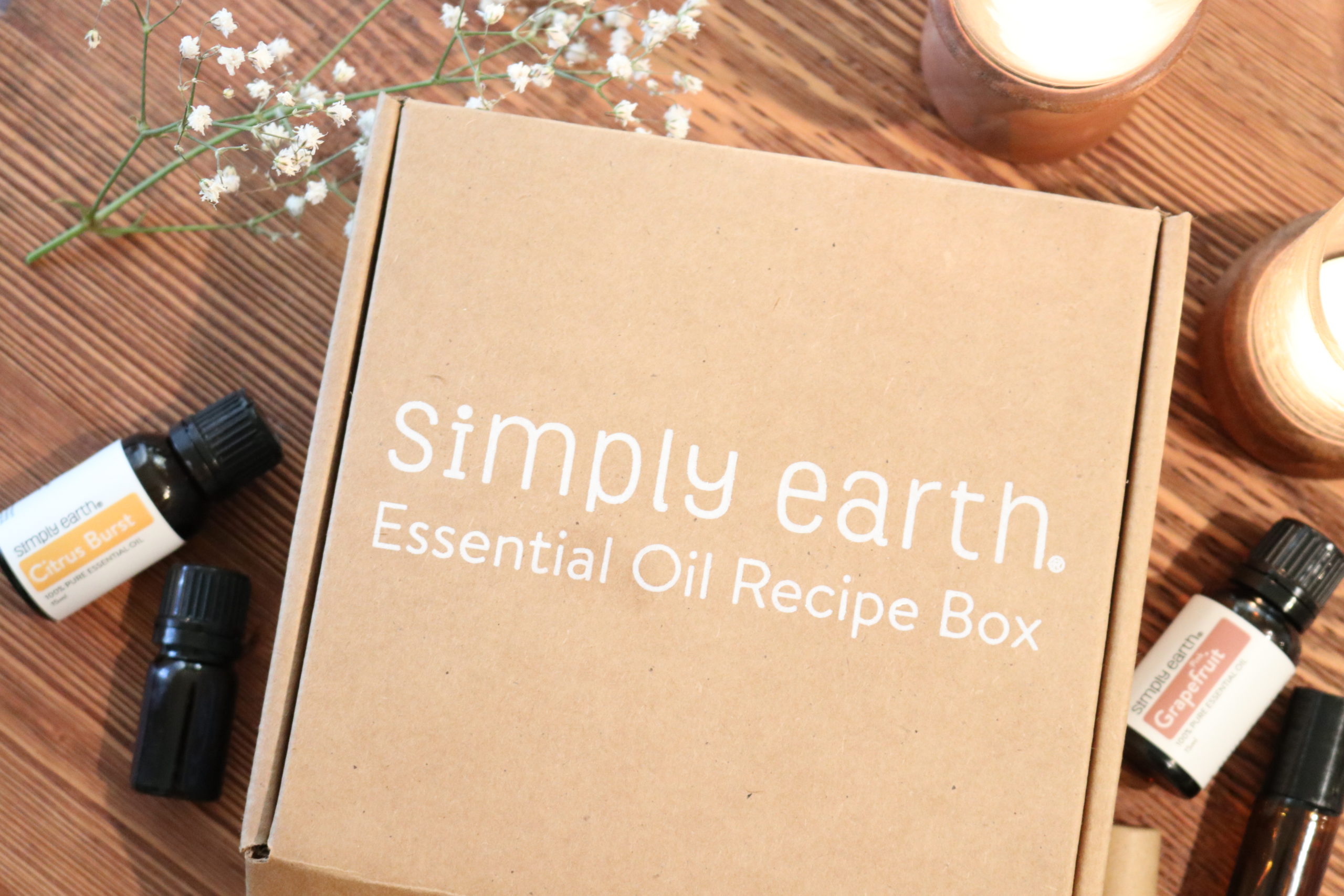 Simply Earth August Essential Oil Recipe Box