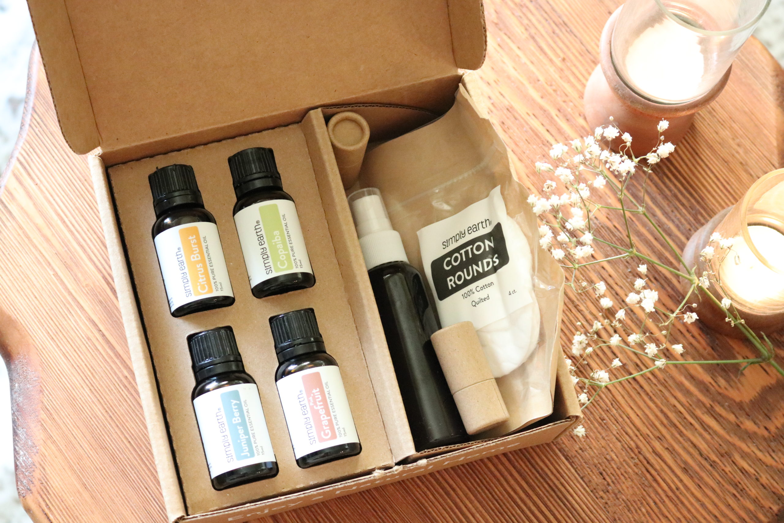 Simply Earth August Essential Oil Recipe Box