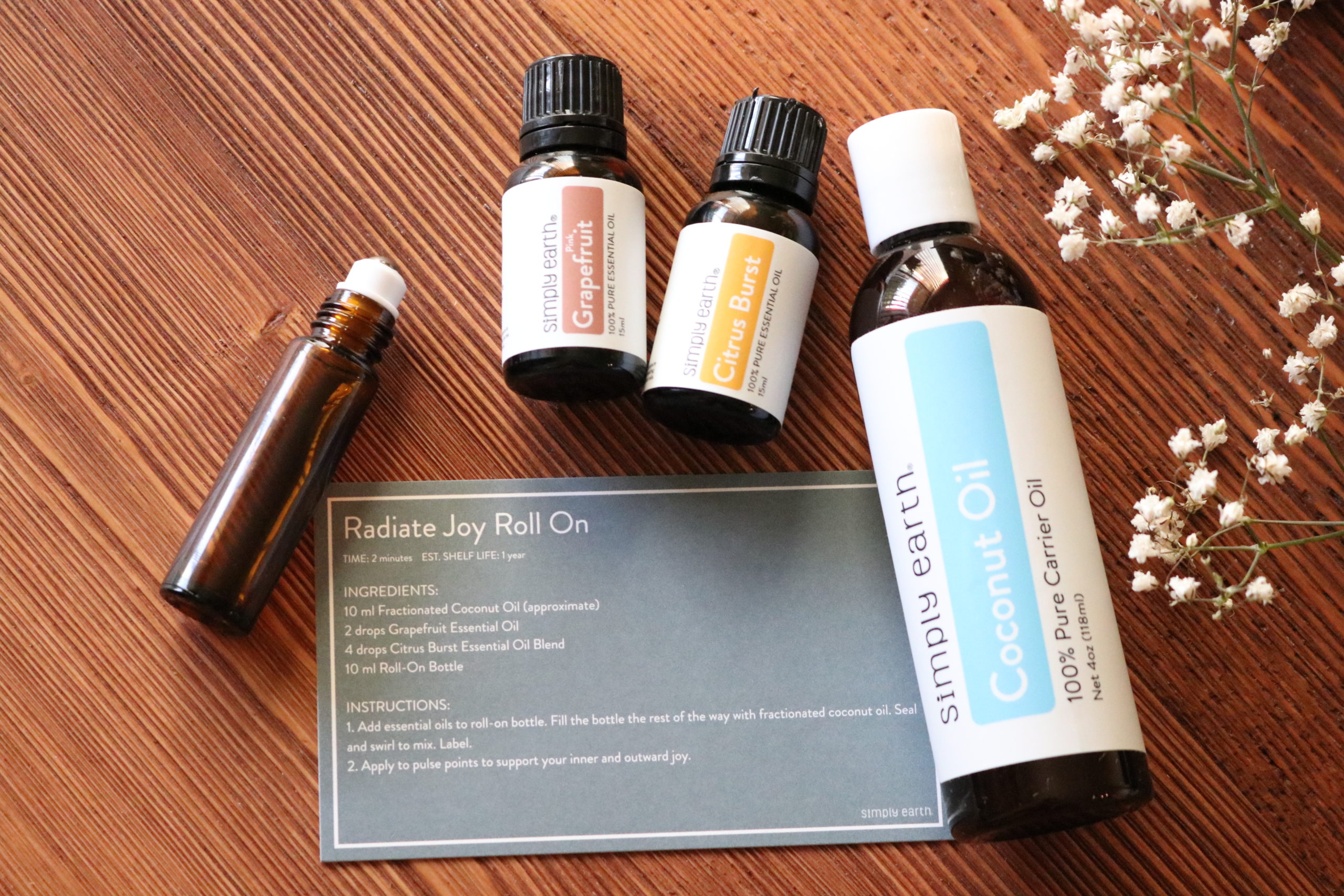 Simply Earth August Essential Oil Recipe Box