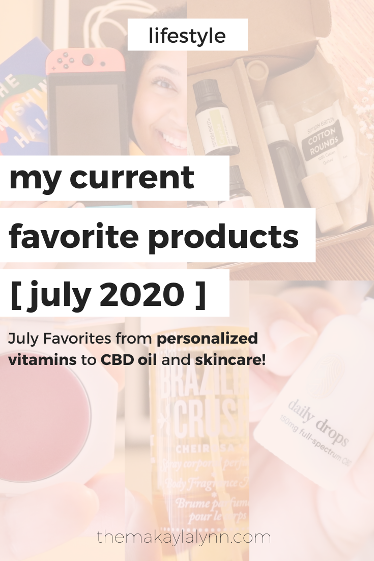 July Favorites: Vitamins, Essential Oils, and Skincare