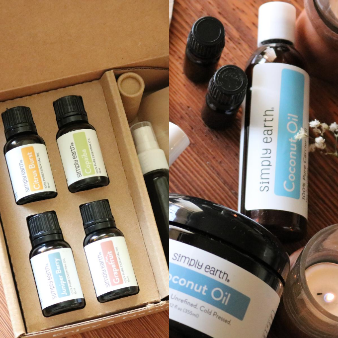 Simply Earth August Essential Oil Recipe Box