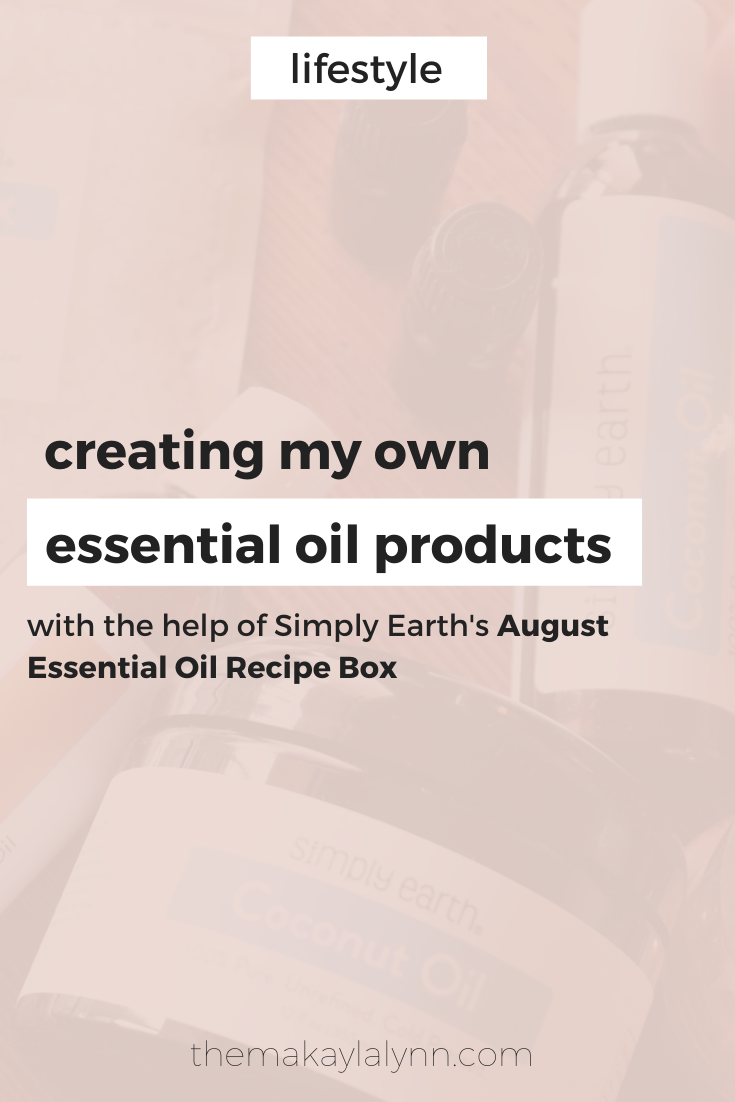 Creating My Own Essential Oil Products feat. Simply Earth